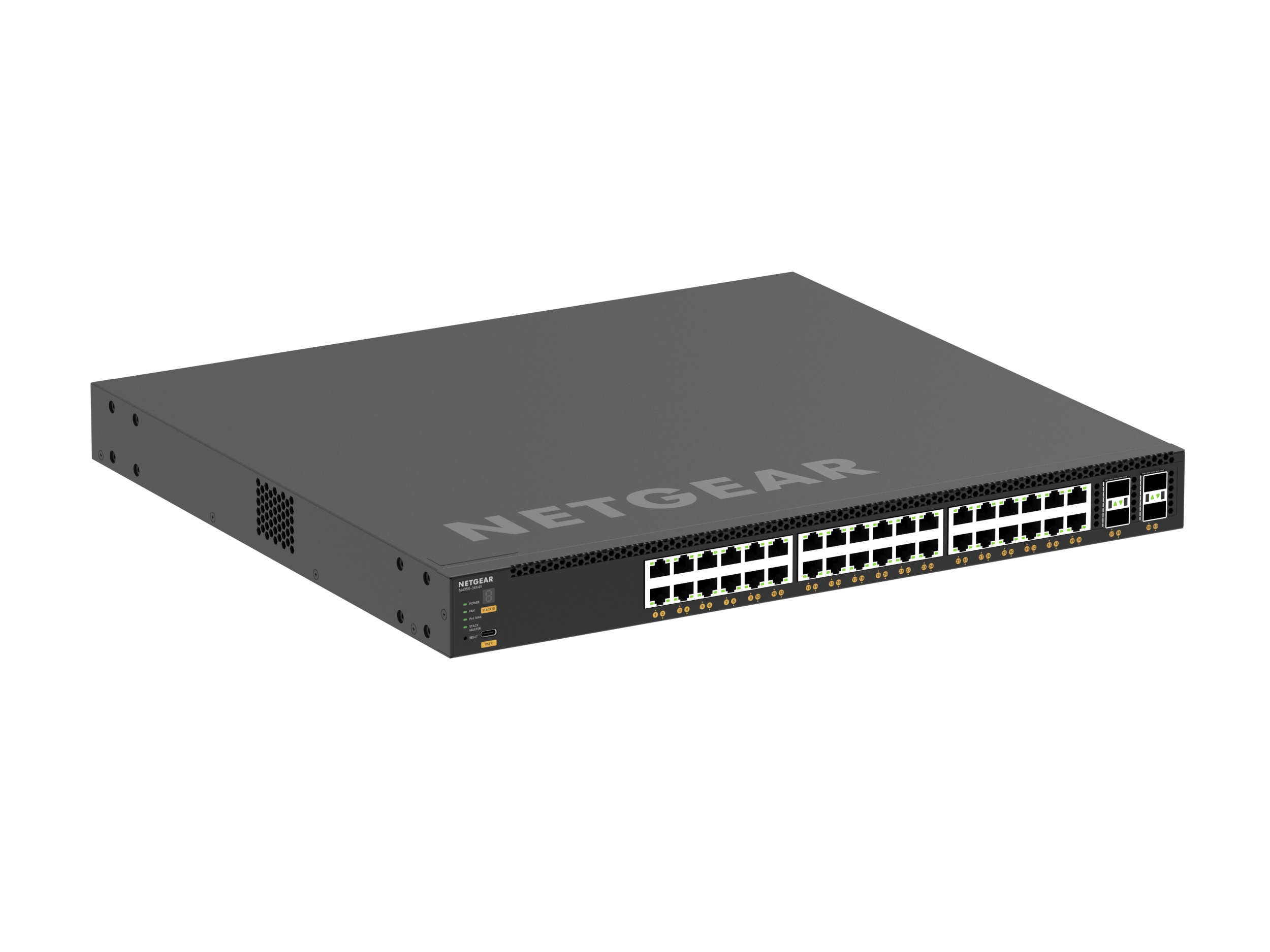 Netgear AV Line M4350-36X4V - Switch - L3 - managed - 36 x 100/1000/2.5G/5G/10GBase-T (PoE++), Ansicht 2