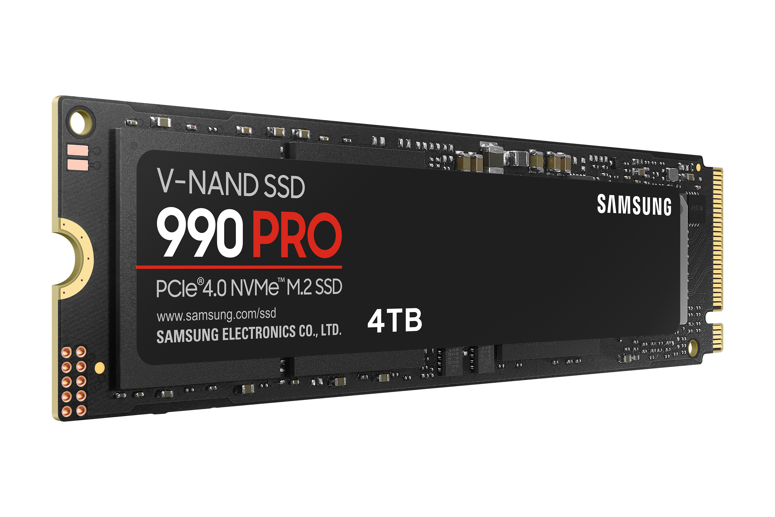 Samsung 990 PRO MZ-V9P4T0BW - SSD - verschlüsselt - 4 TB - intern - M.2 2280 - PCIe 4.0 x4 (NVMe), Ansicht 4