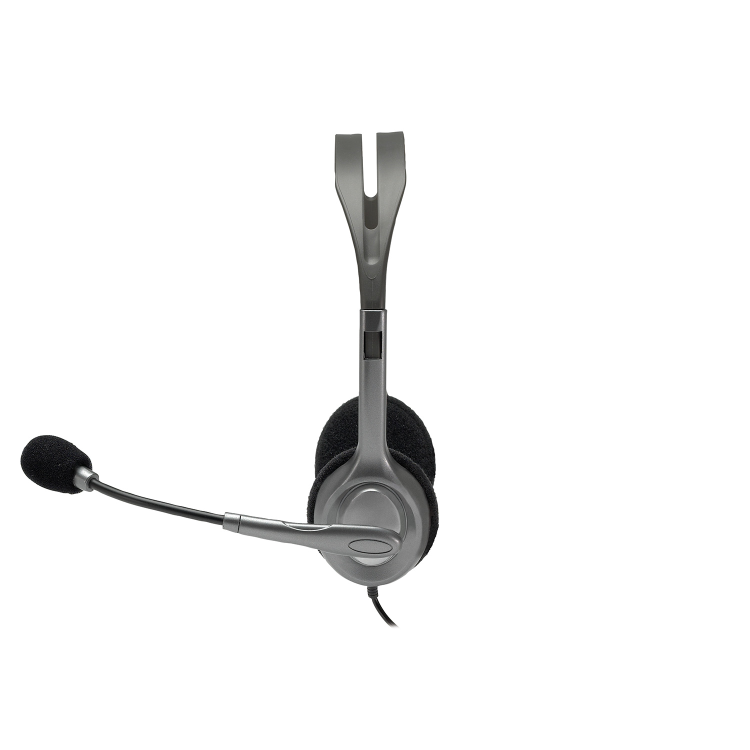 Logitech LGT-H110 - Kopfhörer - Kopfband - Büro/Callcenter - Schwarz - Silber - Binaural - 1,8 m