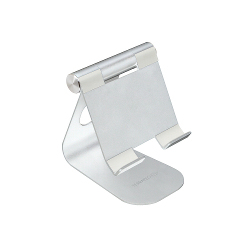 TerraTec iTab M - Aufstellung - für Mobiltelefon / Tablet - Aluminium - Silber - Bildschirmgröße: 8.8-25 cm (3.5-10), Ansicht 2