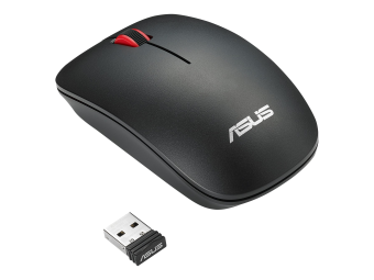 ASUS WT300 - Maus - rechts- und linkshändig - optisch - kabellos - 2.4 GHz - kabelloser Empfänger (USB)