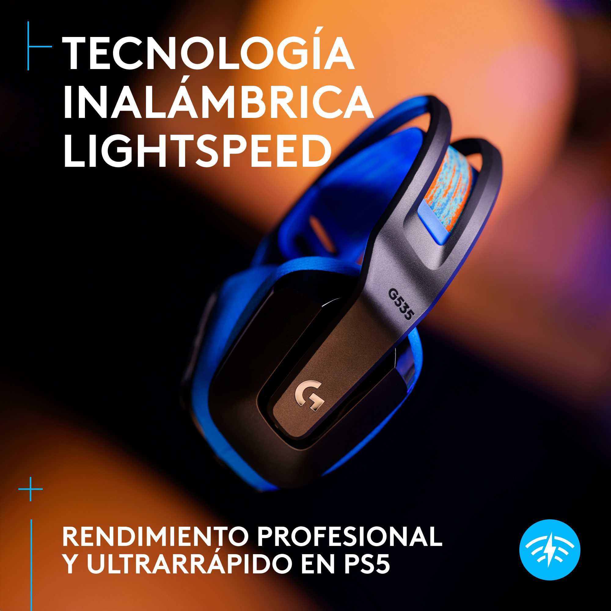 Logitech G G535 - Headset - ohrumschließend - LIGHTSPEED, Ansicht 2