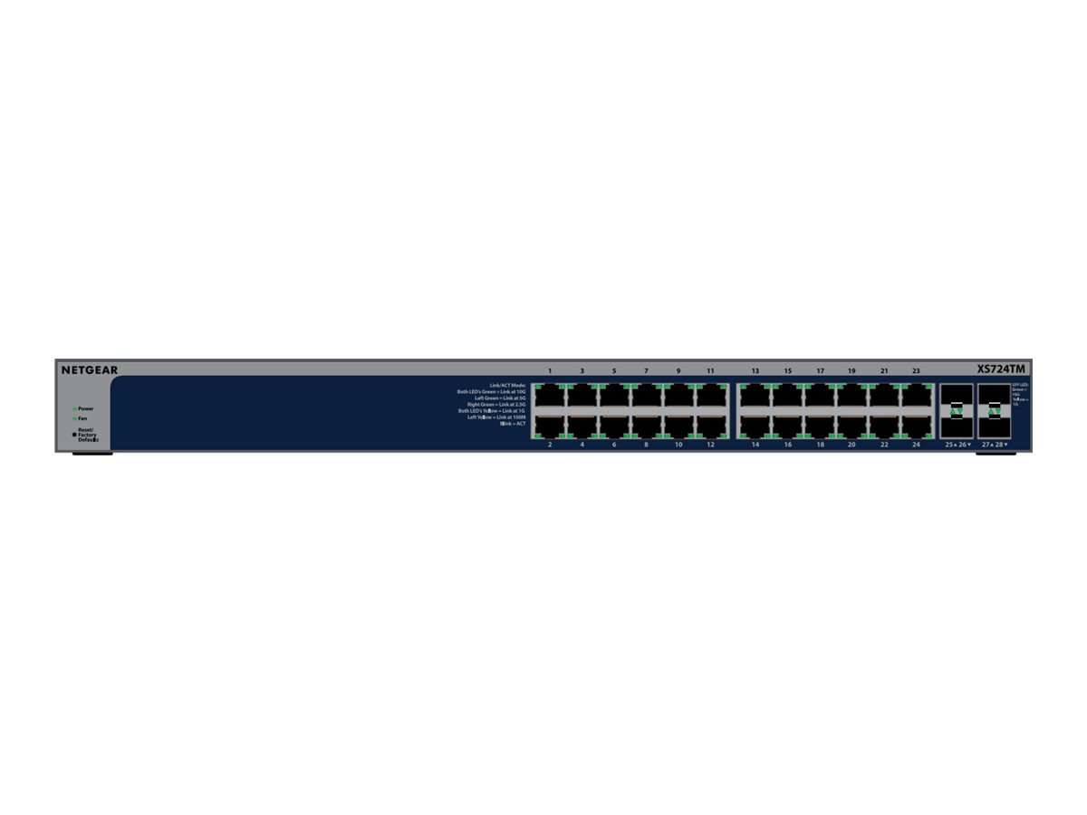 Netgear S3600 Series XS724TM - Switch - 2+/L3 Lite