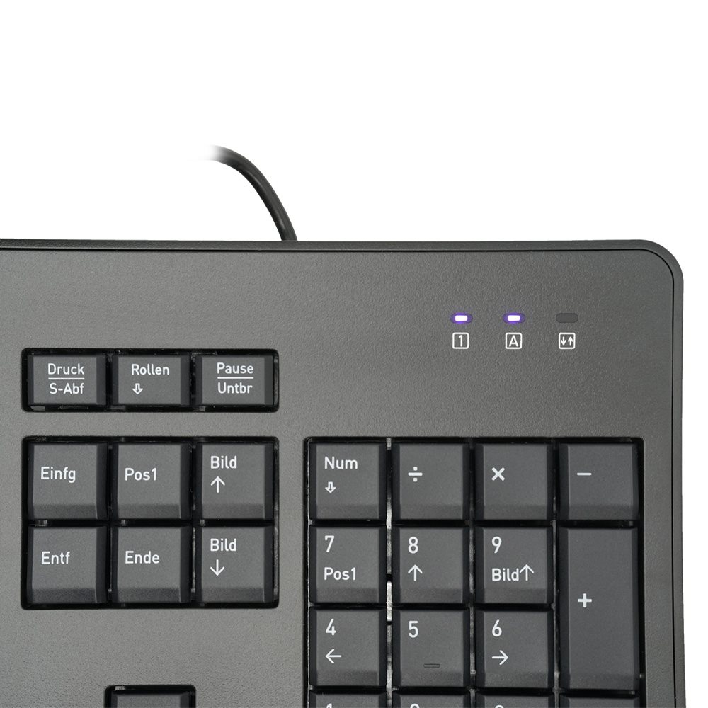 TERRA Keyboard 1500 Corded USB black Copilot 105 Tasten kabelgebunden - Tastatur - Keypad - TL: Deutsch, QWERTZ, Ansicht 4