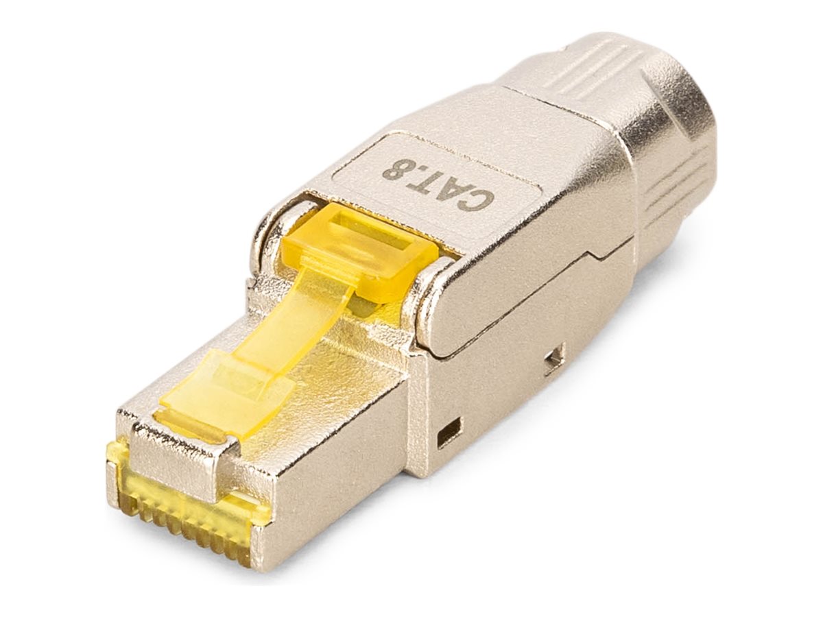 DIGITUS CAT 8.1 Feldstecker, geschirmt, werkzeugfreier Montageanschluss