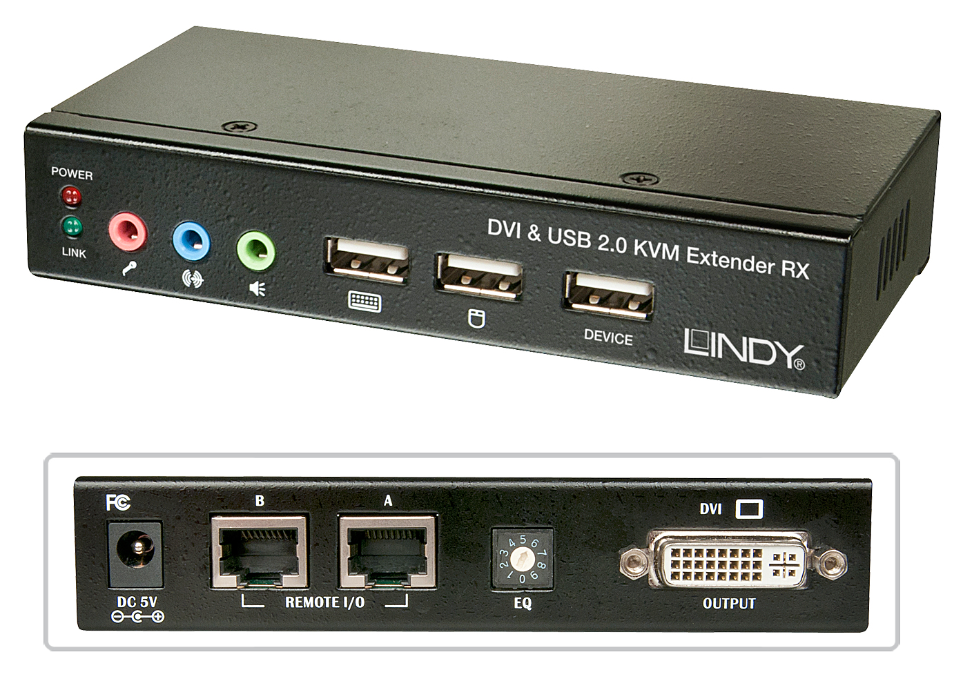 Lindy Cat.5 KVM Extender Classic - KVM-/USB-Extender, Ansicht 4