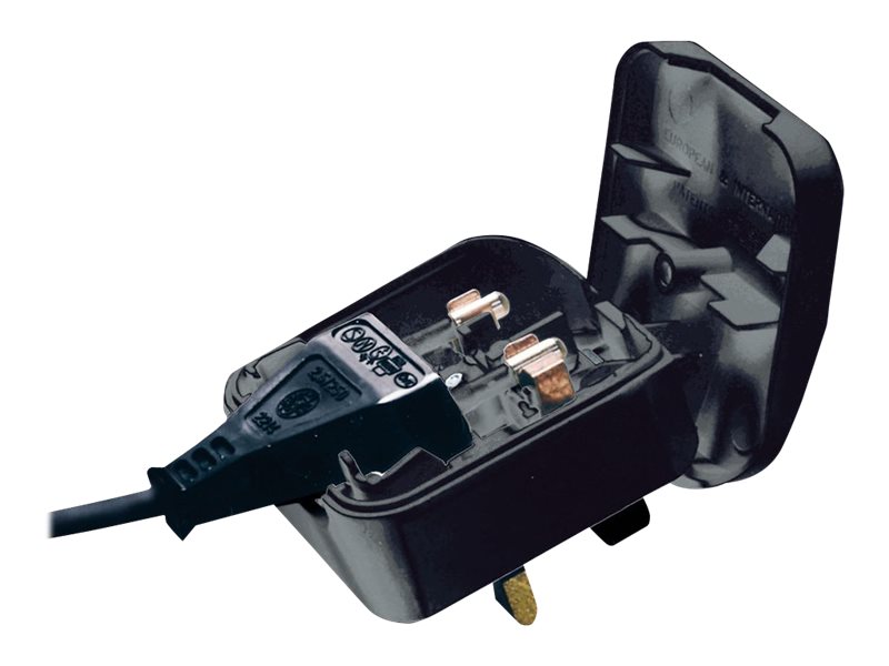Lindy - Adapter für Power Connector - BS 1363 (M) zu Eurostecker (W) - Schwarz - Großbritannien