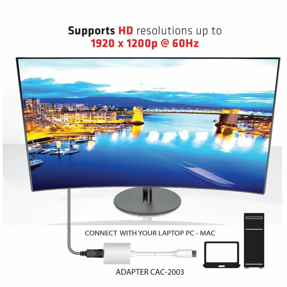 Club 3D CAC-2003 - Videokonverter - DisplayPort, Ansicht 4