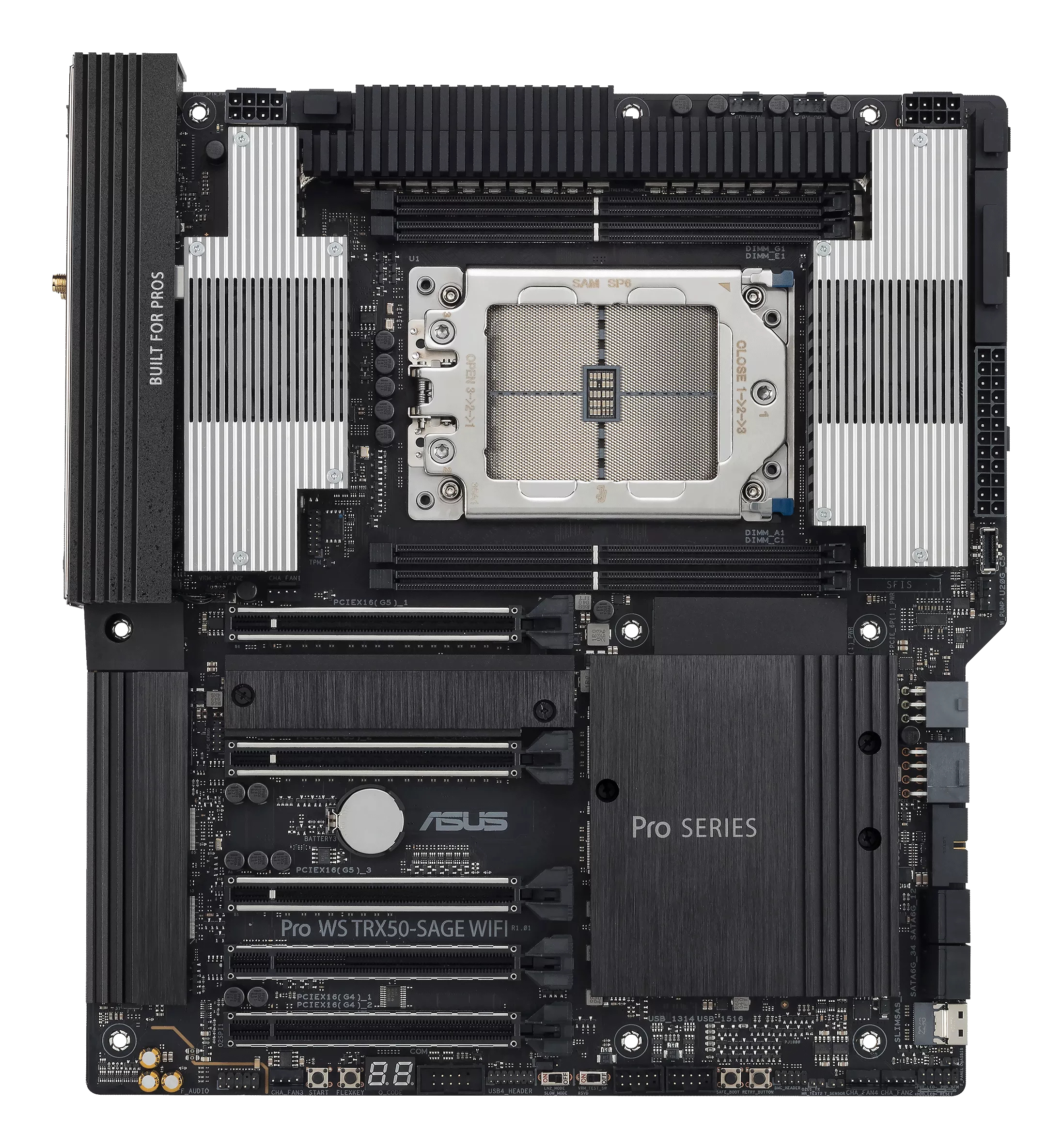 ASUS PRO WS TRX50-SAGE WIFI - Motherboard - SSI CEB - Socket sTR5 - AMD TRX50 Chipsatz - E-ATX, Ansicht 2