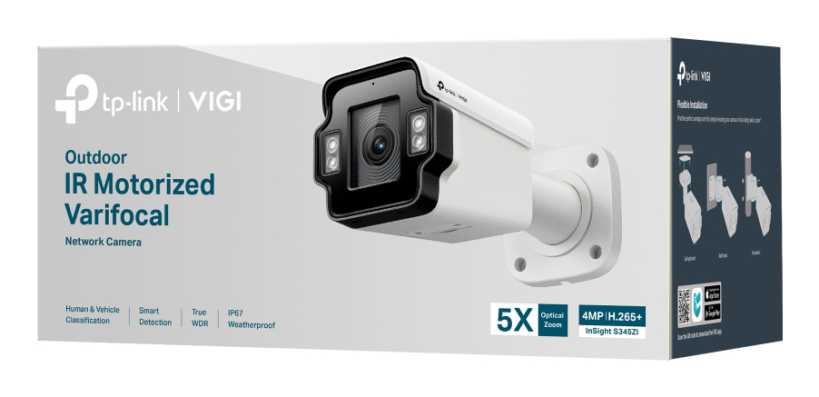 TP-LINK VIGI InSight S345ZI V1 - Netzwerk-Überwachungskamera - PTZ - Bullet - Vandalismussicher/Wetterbeständig - Farbe, Ansicht 4