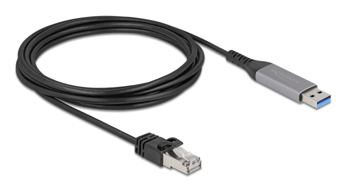 Delock USB LAN Kabel Typ-A> RJ45 Gigabit Ethernet - Kabel - Digital/Daten, Ansicht 3