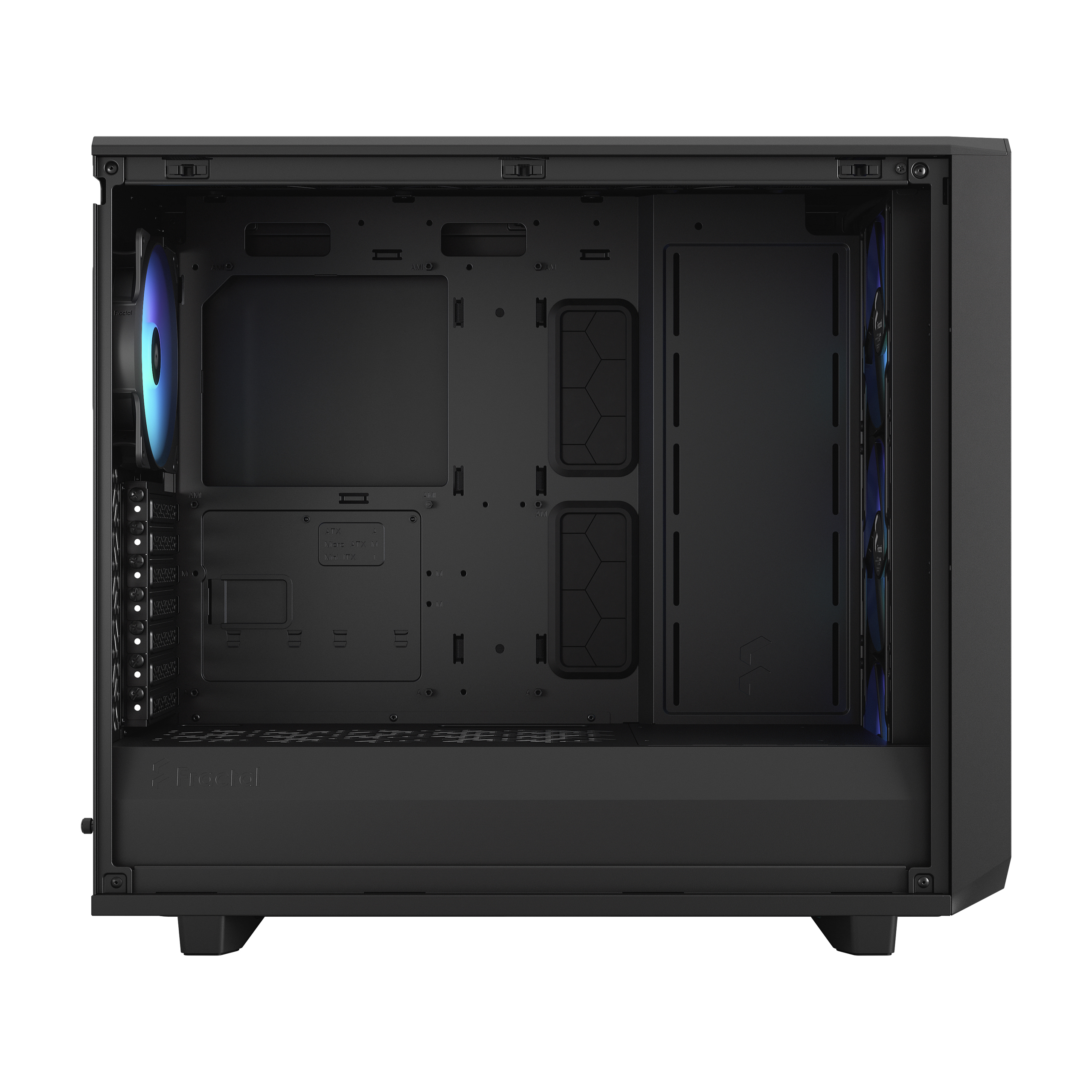 Fractal Design Meshify 2 Lite - Tower - E-ATX - Seitenteil mit Fenster (gehärtetes Glas), Ansicht 4
