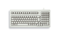 CHERRY G80-1800 - Tastatur - PS/2, USB - Deutsch - Hellgrau