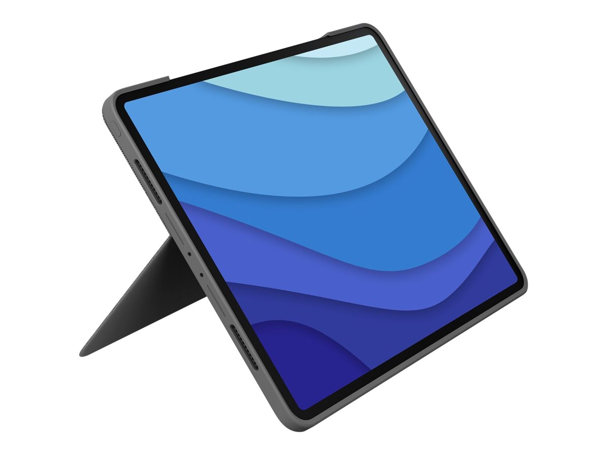 Logitech Combo Touch - Tastatur und Foliohülle - mit Trackpad - hintergrundbeleuchtet - Apple Smart connector - Pan-Nordic - Grau - für Apple 10.9-inch iPad Air (4. Generation 5. Generation)