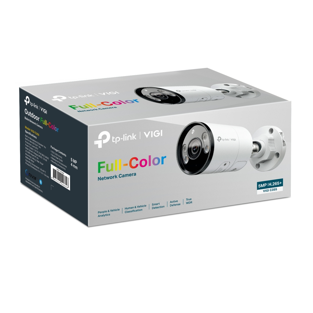 TP-LINK VIGI C355 5MP Outdoor Full-Color Bullet - Netzwerkkamera, Ansicht 3