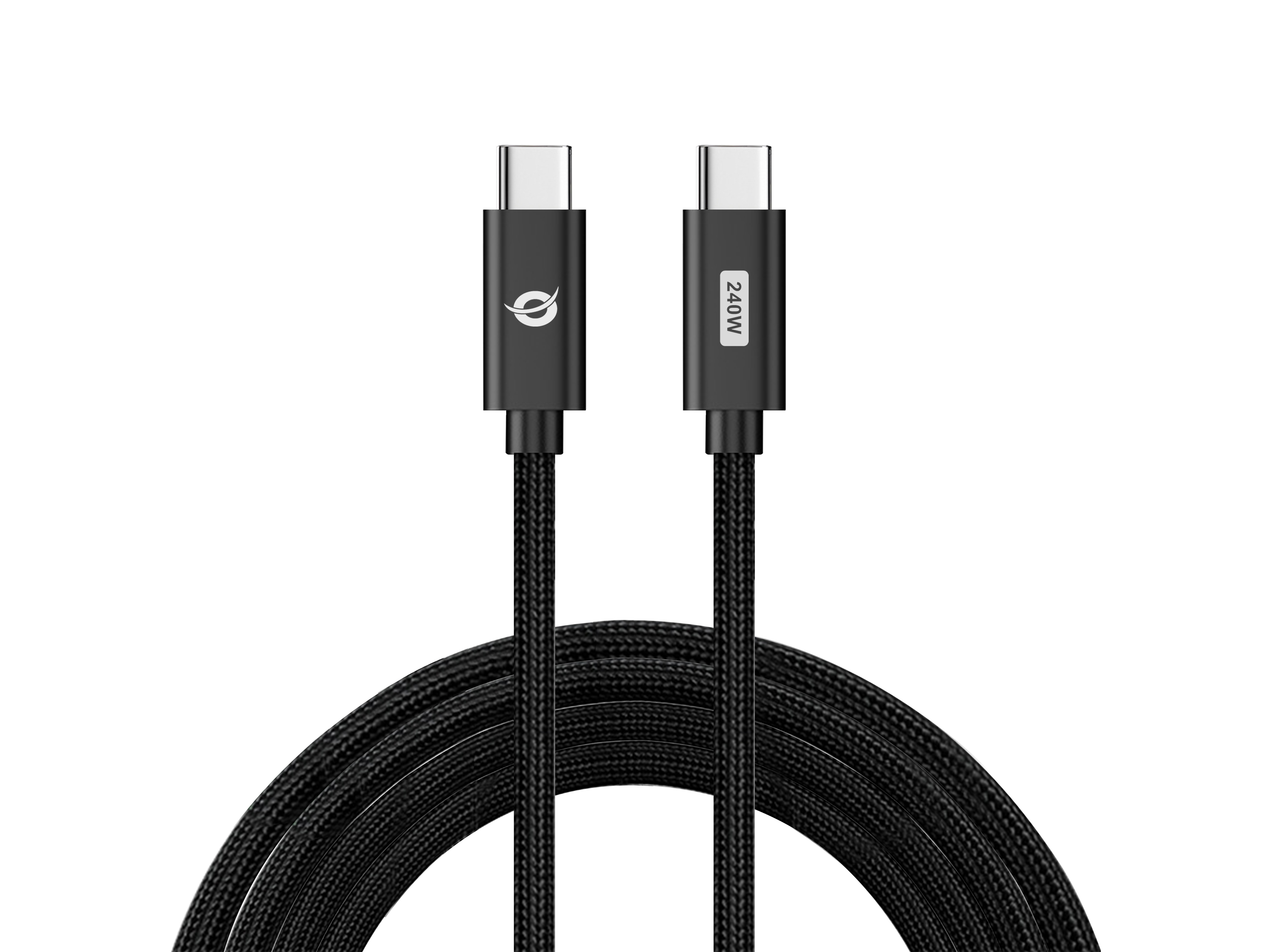 Conceptronic ETTA03B12 USB C-C PD 3.1 240W Schnellladekabel, 1,2m, 48V 5A, 480Mbps, E-Mark, 1,2 m, USB C, USB C, USB 2.0, Ansicht 2