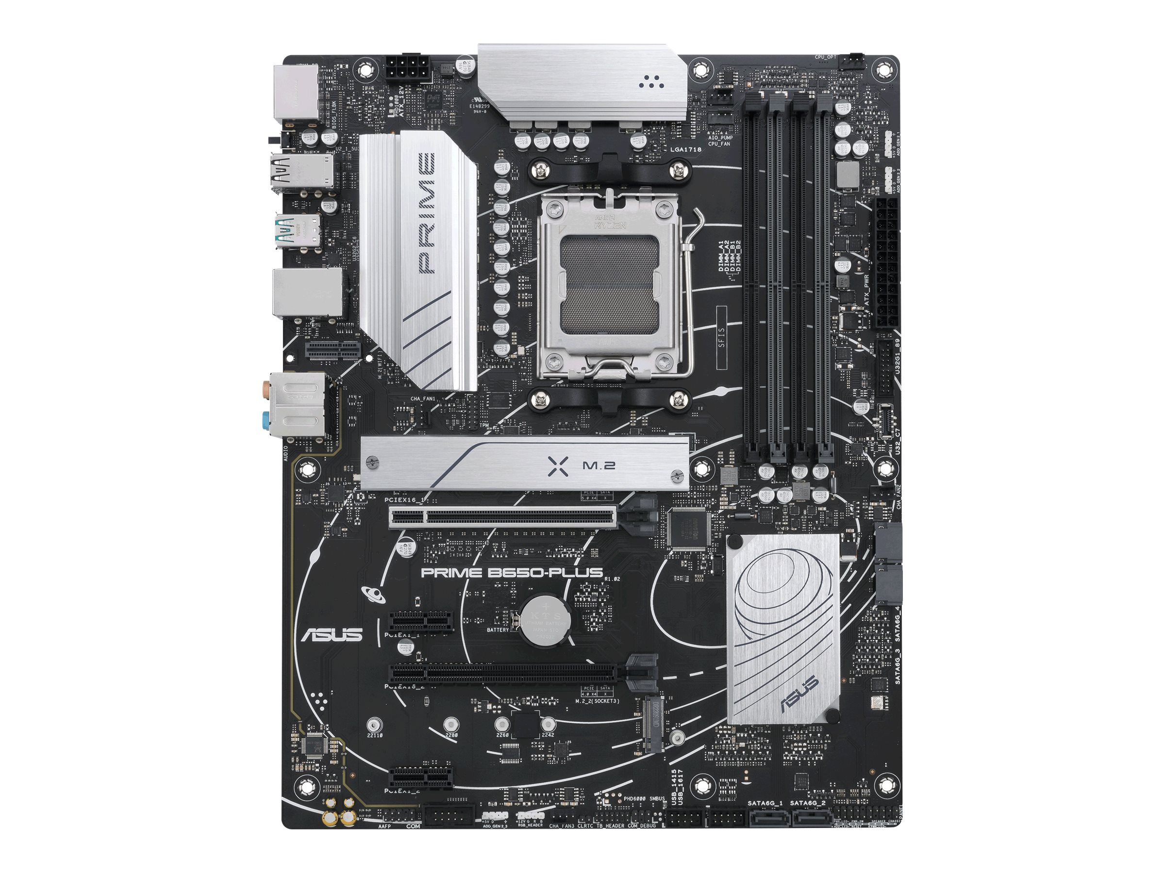 ASUS Prime B650-Plus-CSM - Motherboard - ATX - Socket AM5 - AMD B650 Chipsatz - USB-C 3.2 Gen2, USB 3.2 Gen 2, USB 3.2 Gen 1, USB-C 3.2 Gen 1 - 2.5 Gigabit LAN - Onboard-Grafik (CPU erforderlich)