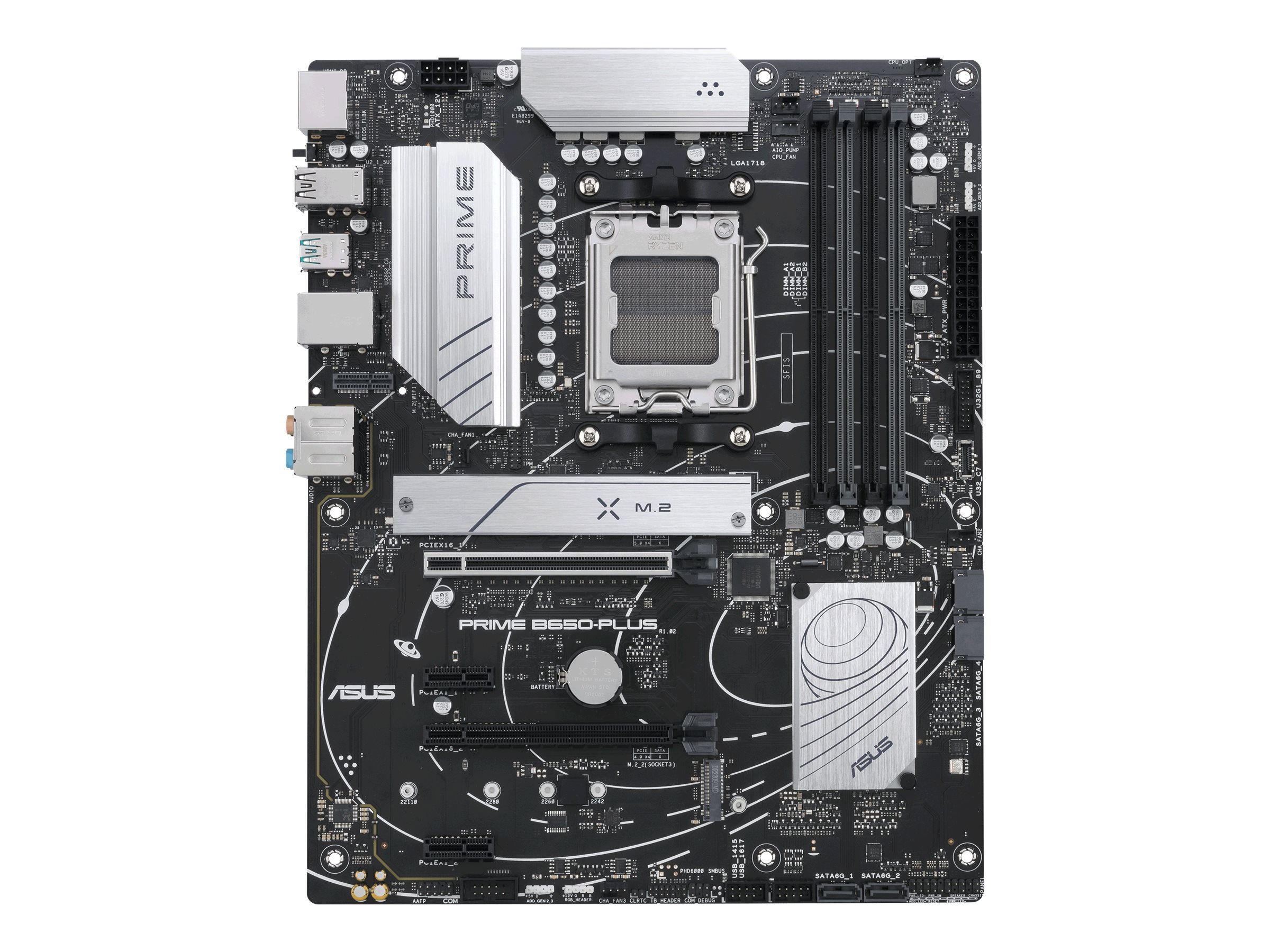 ASUS Prime B650-Plus - Motherboard - ATX - Socket AM5 - AMD B650 Chipsatz - USB 3.2 Gen 1, USB 3.2 Gen 2, USB-C 3.2 Gen2