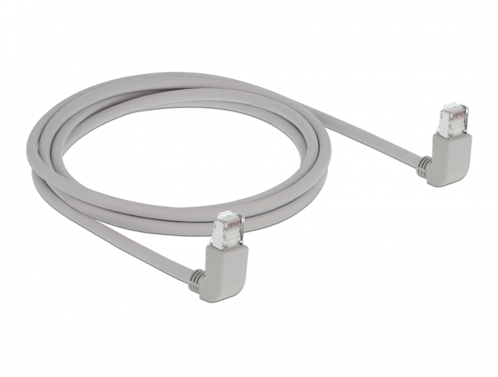 Delock Patch-Kabel - RJ-45 (M) nach oben gewinkelt zu RJ-45 (M) - Cat 6a, Ansicht 2