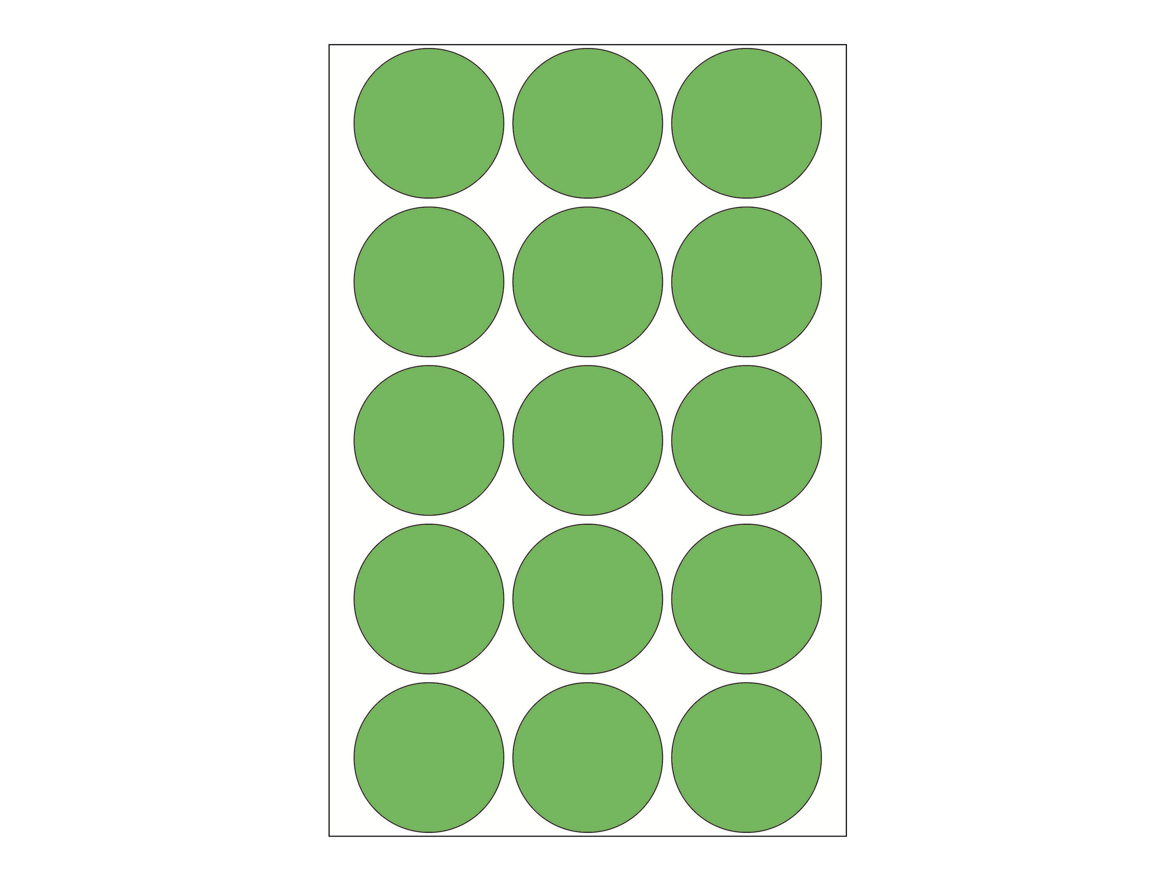 HERMA Papier - permanent selbstklebend - grün - 32 mm rund 480 Etikett(en) (32 Bogen x 15), Ansicht 3