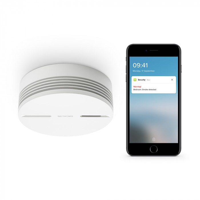 Netatmo Smart Smoke Alarm - Rauchmelder - 802.11b/g/n, Bluetooth 4.0, Ansicht 3