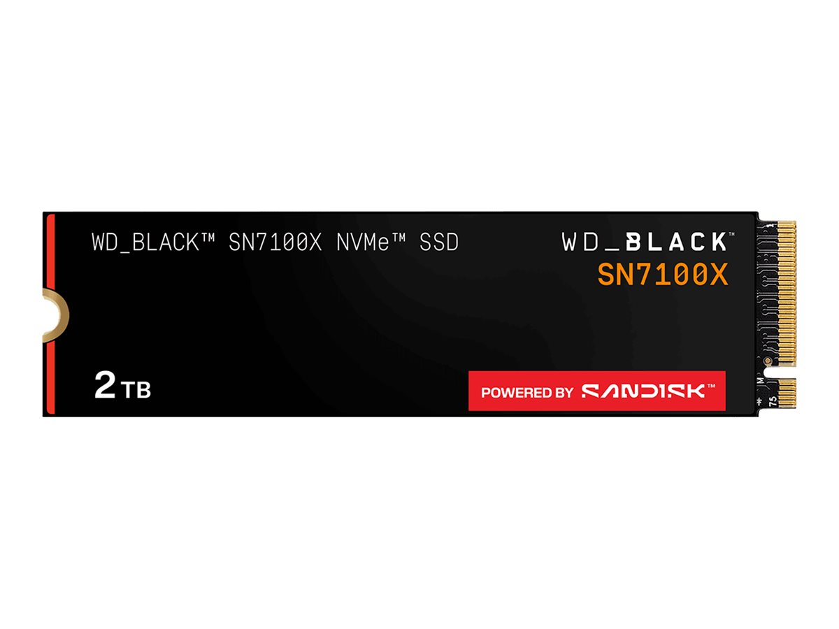 WD WD_BLACK SN7100X - SSD - 2 TB - intern - M.2 2280 - PCI Express 5.0 x4 (NVMe), Ansicht 3