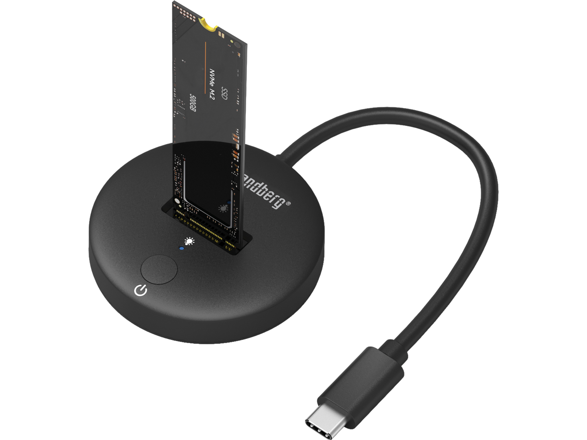 SANDBERG SSD-Dockingstation Schächte: 1 - M.2 - M.2 NVMe Card - USB-C 3.2 (Gen 2), Ansicht 4