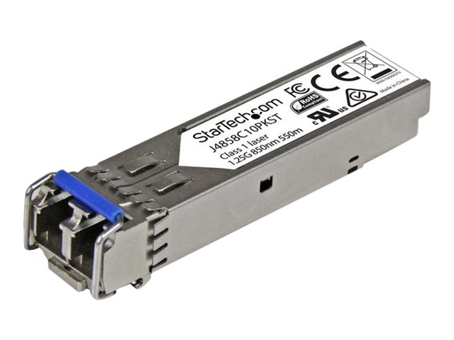 StarTech.com Gigabit LWL SFP Transceiver Modul - HP J4859C kompatibel - SM/MM LC mit DDM - 10km / 550m - 1000Base-LX - 10er Pack