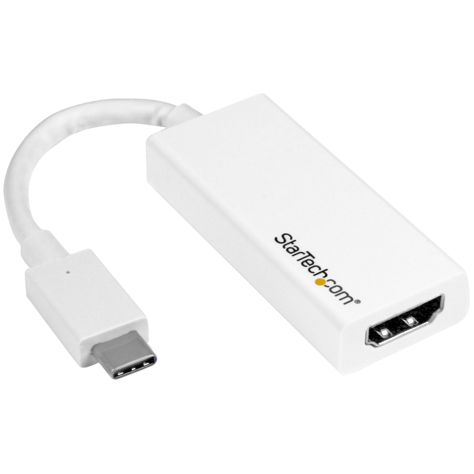 StarTech.com USB-C auf HDMI-Adapter mit 4K 30Hz - Weiß, USB Typ-C, HDMI-Ausgang, 3840 x 2160 Pixel