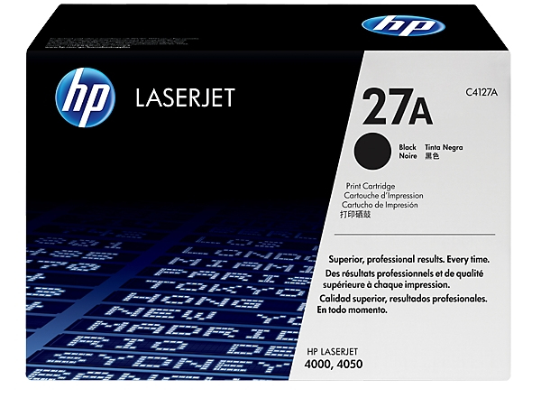 HP 27X - Hohe Ergiebigkeit - Schwarz - Original - LaserJet - Tonerpatrone (C4127X), Ansicht 2