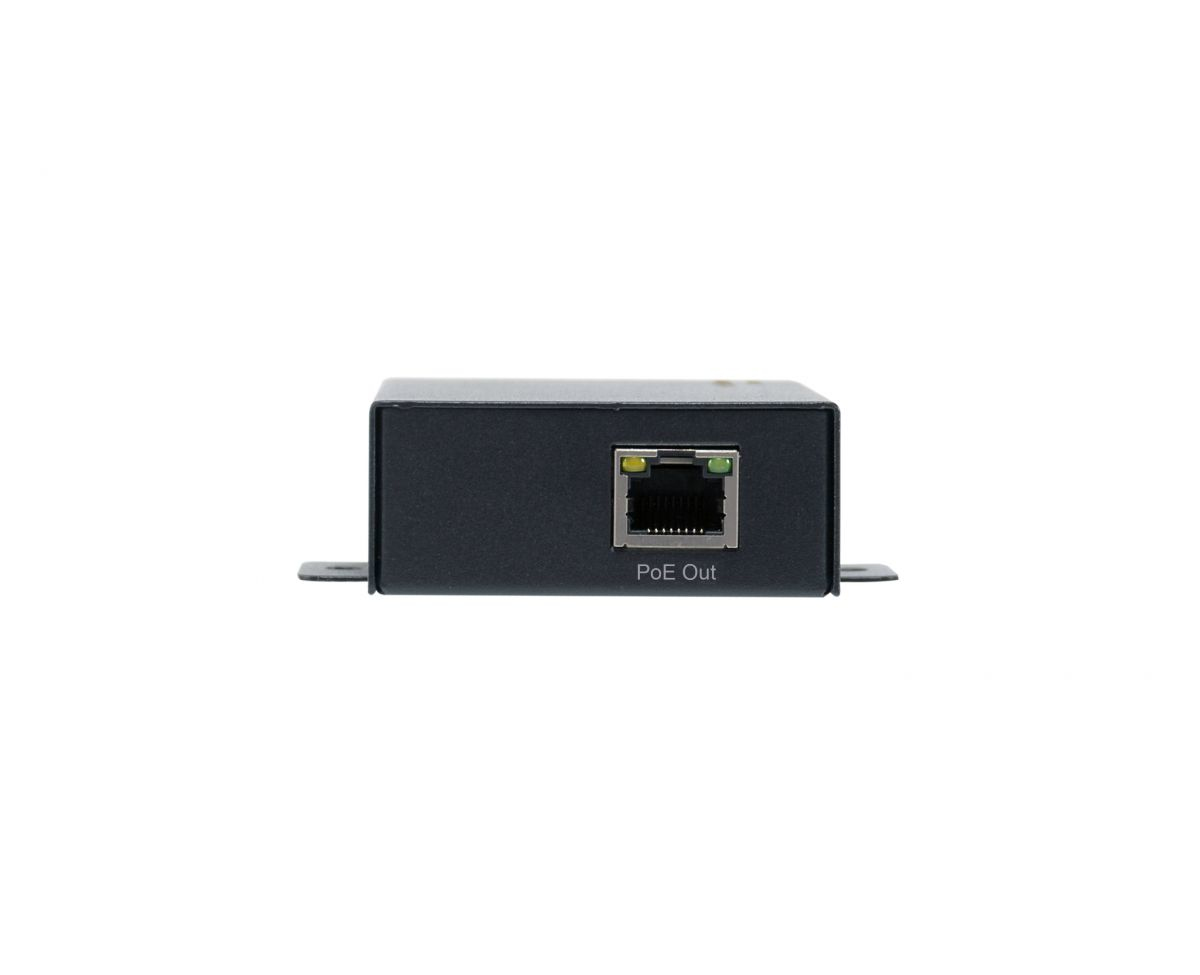 LevelOne 1-Port RJ-45 Gigabit PoE Repeater - Schwarz - 100 m - China - 0 - 40 °C - 0 - 90%, Ansicht 2