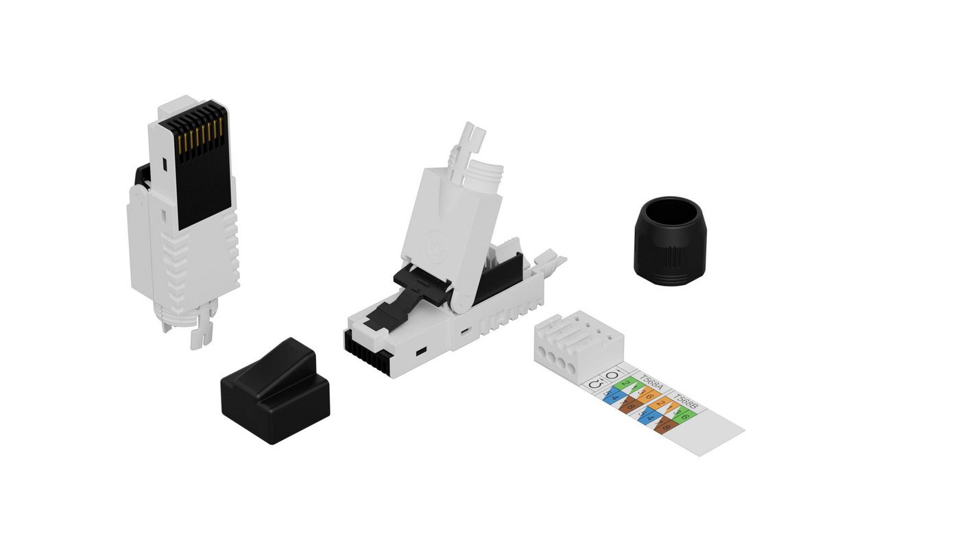 Lanview RJ45 UTP plug Cat6a for AWG22-24 solid/stranded, Ansicht 3
