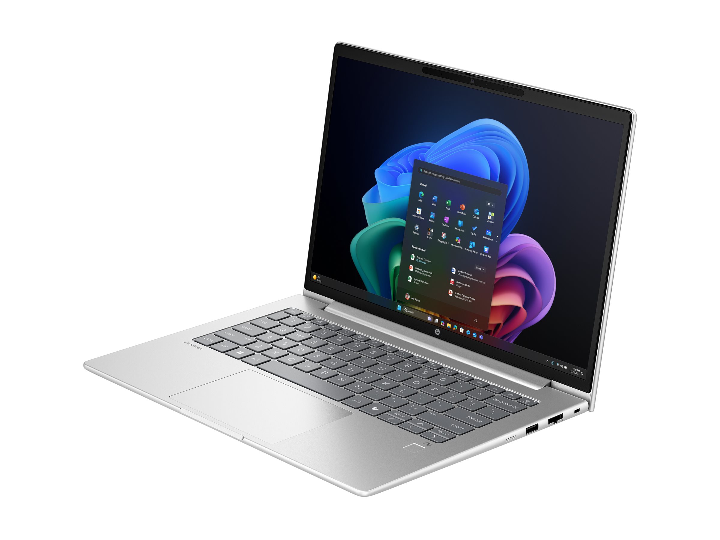 HP ProBook 4 G1i Notebook Next Gen AI - 177-Grad Scharnierdesign - Snapdragon X X1-26-100 - Win 11 Pro - Qualcomm Adreno - 32 GB RAM - 512 GB SSD NVMe - 35.6 cm (14")
