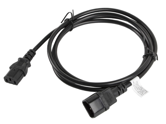Lanberg CA-C13E-11CC-0018-BK - 1,8 m - C13-Koppler - C14-Koppler, Ansicht 2