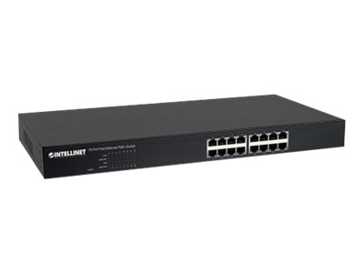 Intellinet 16-Port Fast Ethernet PoE+ Switch 16 x PoE IEEE 802.3ataf Power-over-Ethernet (PoE+PoE)