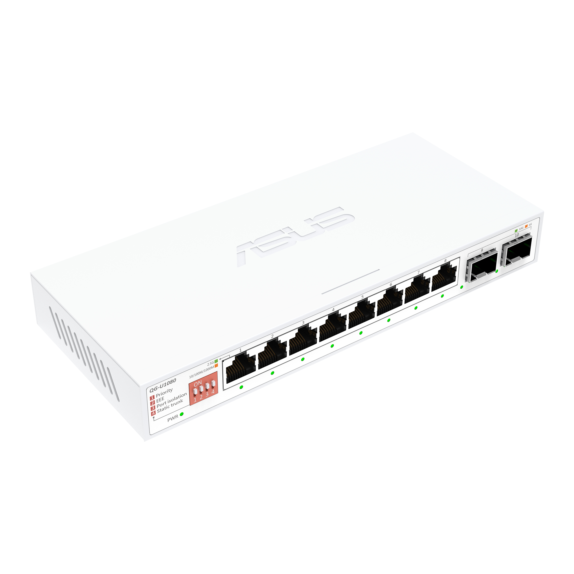 ASUS Qg-U1080 2.5G+ 10G SFP+ Switch - Switch - WLAN, Ansicht 3