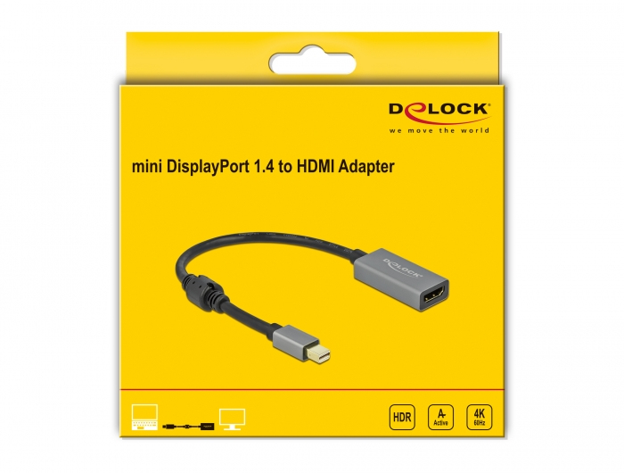Delock High Speed - Adapterkabel - DisplayPort männlich zu HDMI weiblich, Ansicht 2