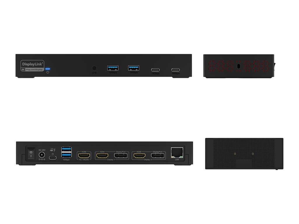 ICY BOX IB-DK2246AC - Dockingstation - USB-C / USB-A, Ansicht 3