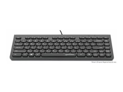 Manhattan Slim USB Mini-Tastatur 1.5m Kabel schwarz - TL: Deutsch, QWERTZ, Ansicht 4