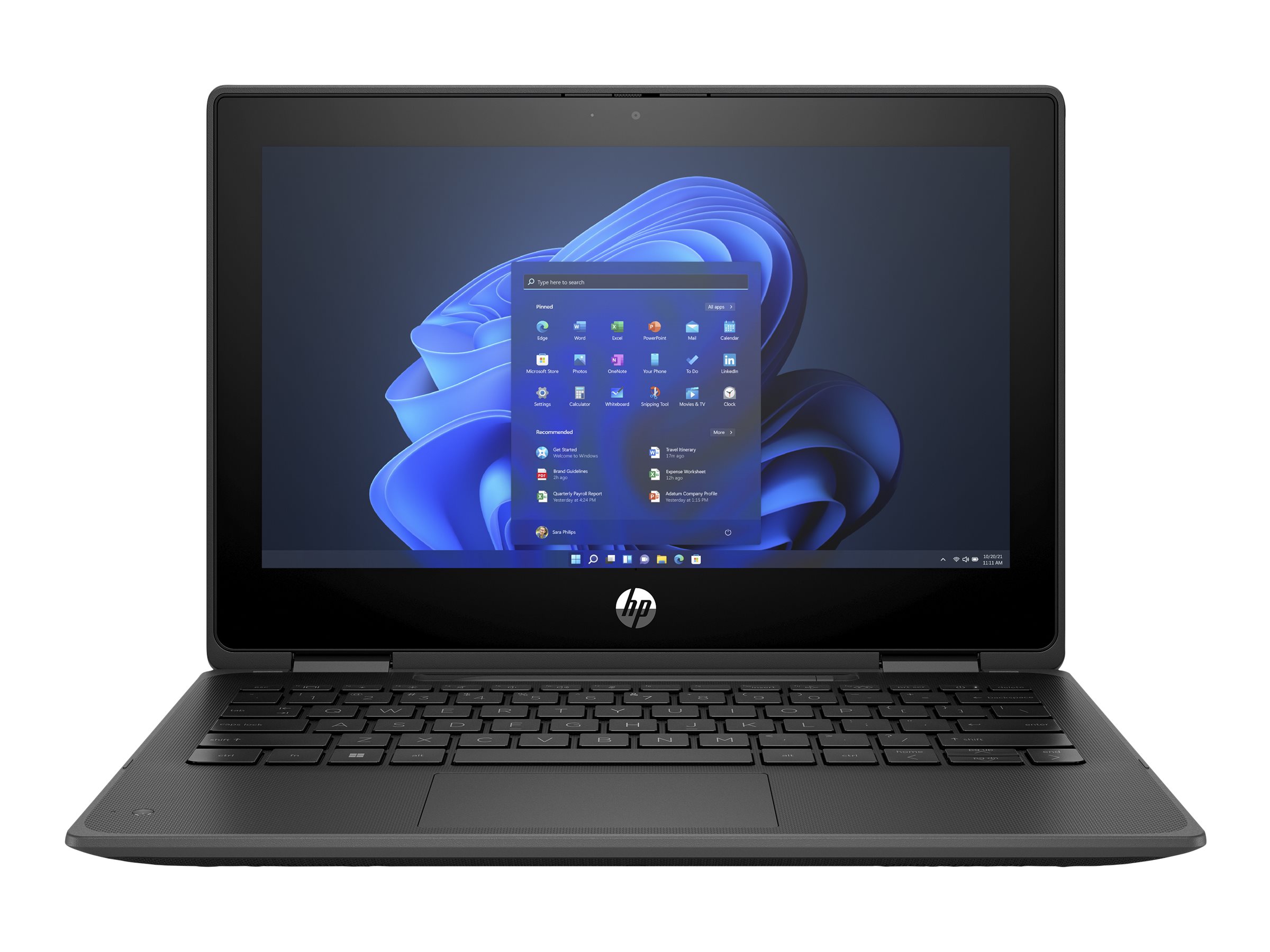 HP Pro x360 Fortis 11 G10 Notebook - Flip-Design - Intel Core i3 1210U / 1 GHz - Win 11 Home - Intel Iris Xe Grafik - 8 GB RAM - 256 GB SSD NVMe, HP Value - 29.5 cm (11.6")