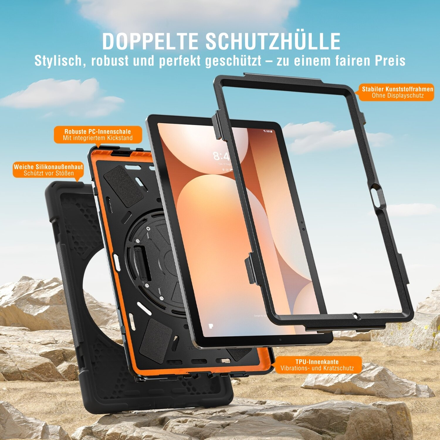 4smarts Rugged Case Grip für Samsung Galaxy Tab A11, Ansicht 4