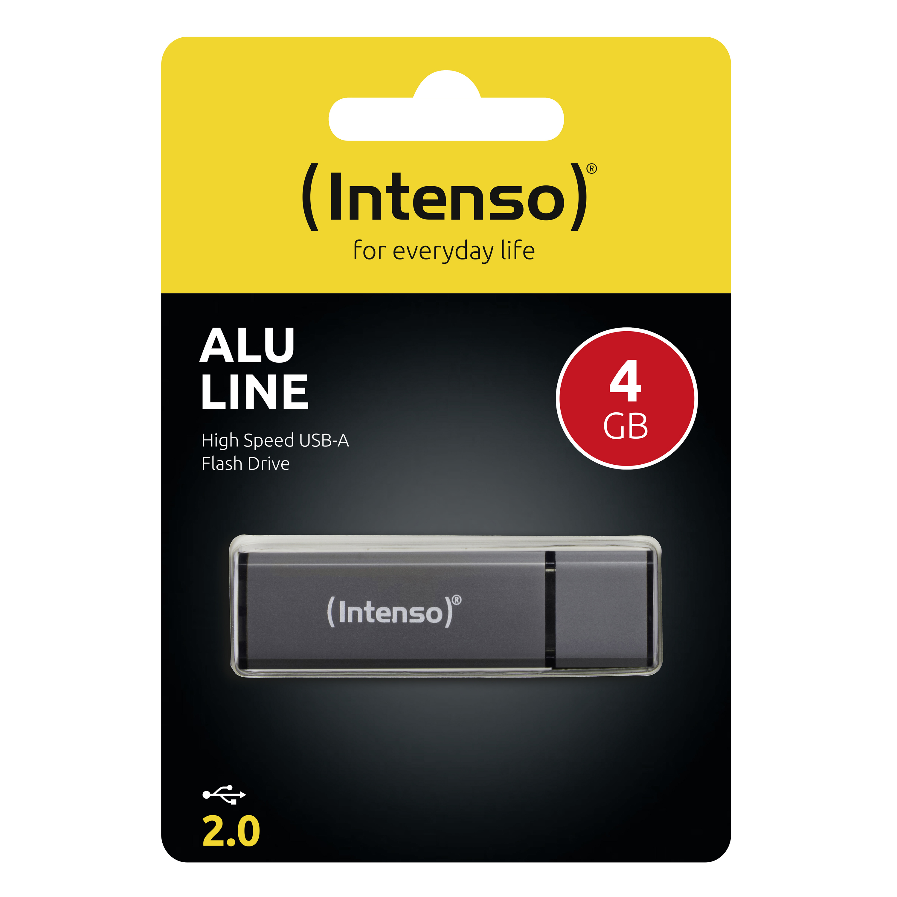 Intenso Alu Line - USB-Flash-Laufwerk - 4 GB - Anthrazit, Ansicht 2