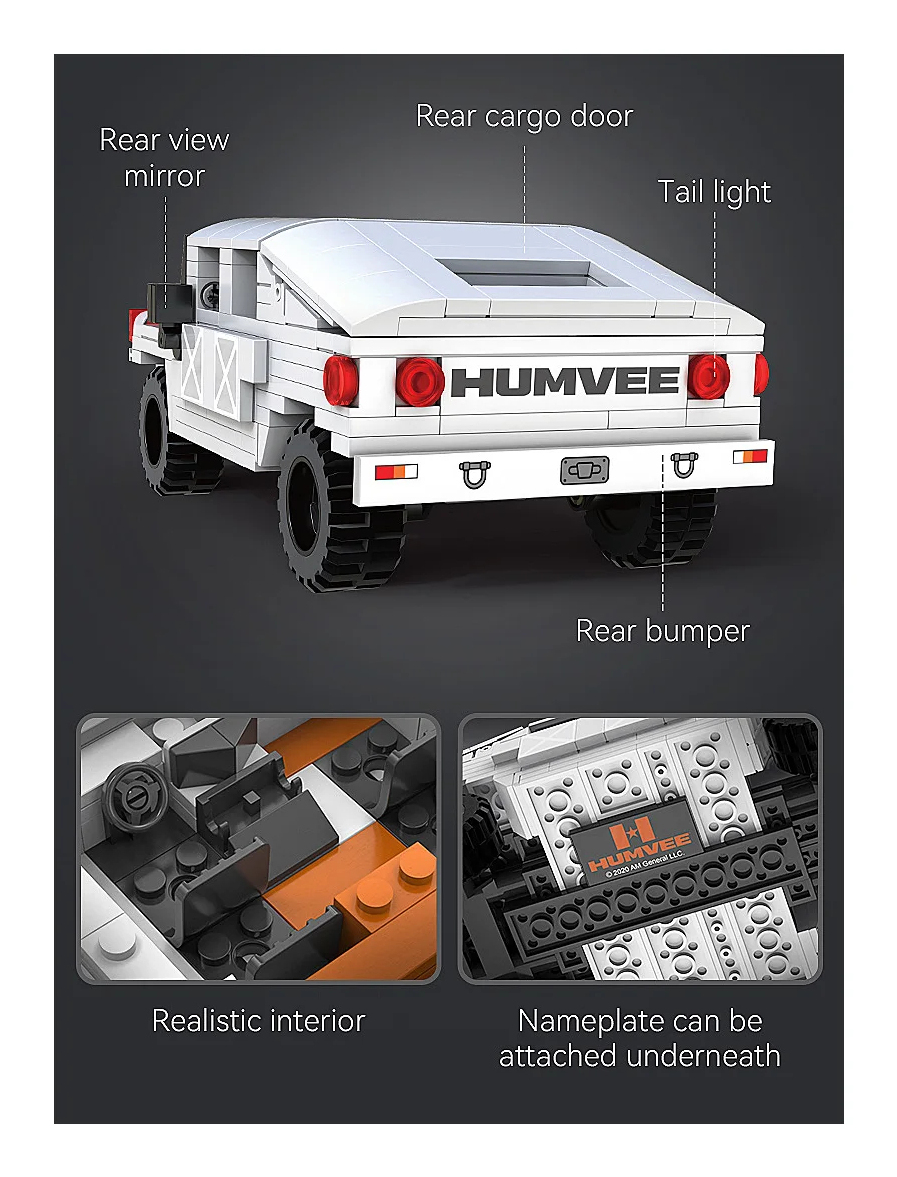 JAMARA CaDA Humvee 1 24 Bricks weiß 8+, Ansicht 3