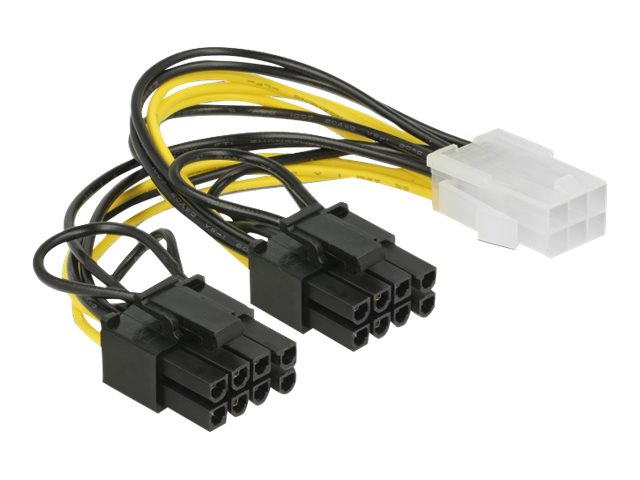PCI Express Stromkabel 6 Pin Buchse > 2 x 8 Pin Stecker 15 cm