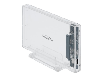 Delock External Enclosure for 2.5 SATA HDD  SSD with USB Type-C - Speichergehäuse - 2.5 (6.4 cm)
