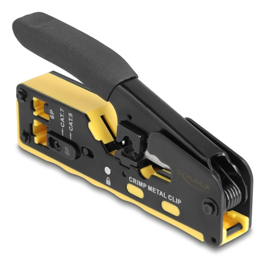 Delock Crimpwerkzeug - for 6P/8P RJ45/RJ11 plugs cat. 5/6/7 with cutter and stripper, Ansicht 3