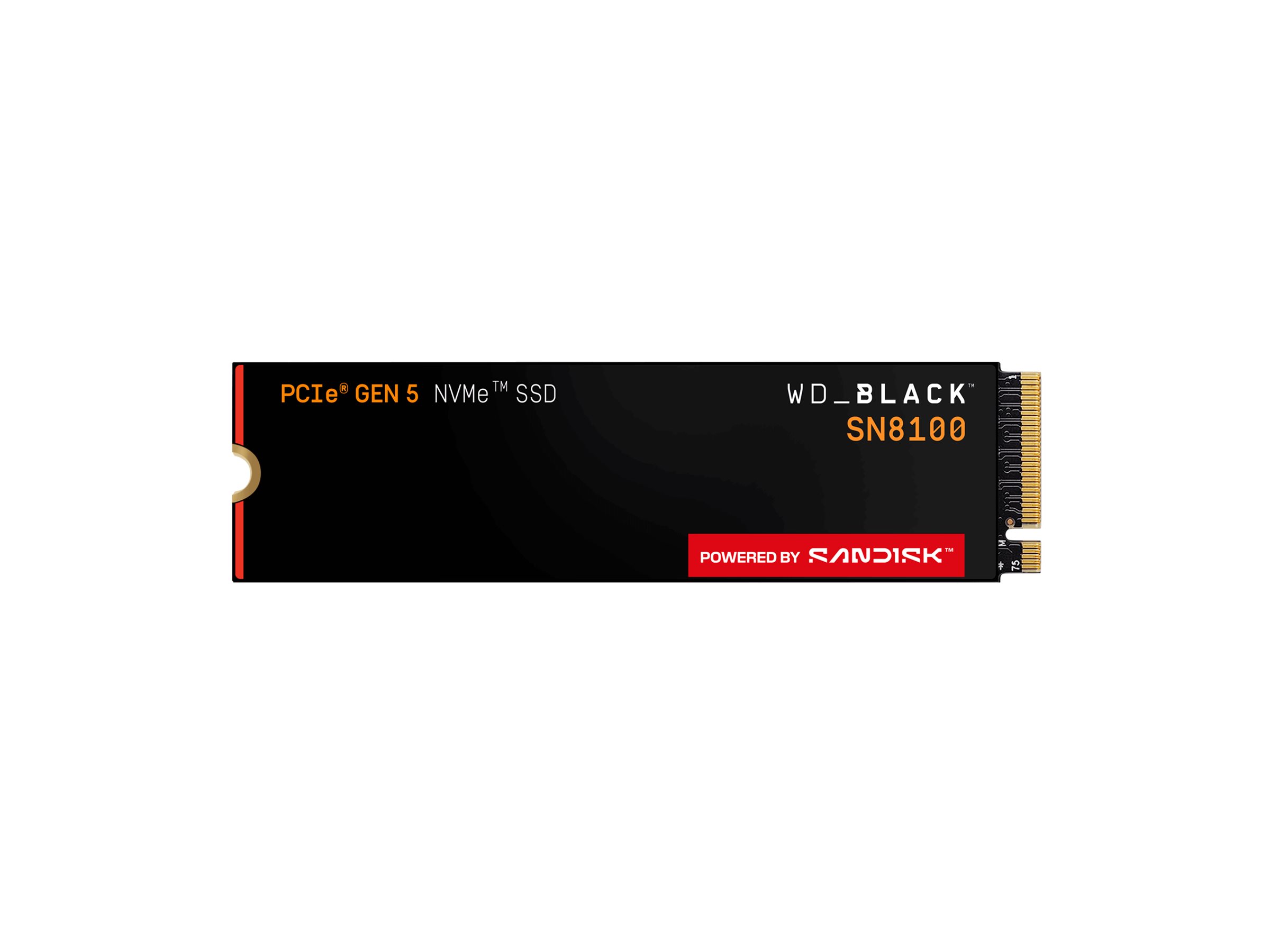 WD Black SN8100 - SSD - 8 TB - intern - M.2 2280 - PCI Express 5.0 x4 (NVMe), Ansicht 3