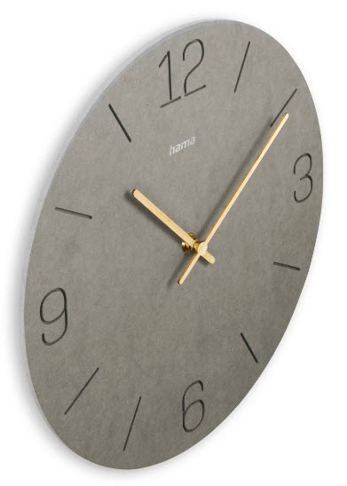 Hama Wanduhr Kreta Quarzuhr analog MDF eingravierte Ziffern O 30 cm, Ansicht 4