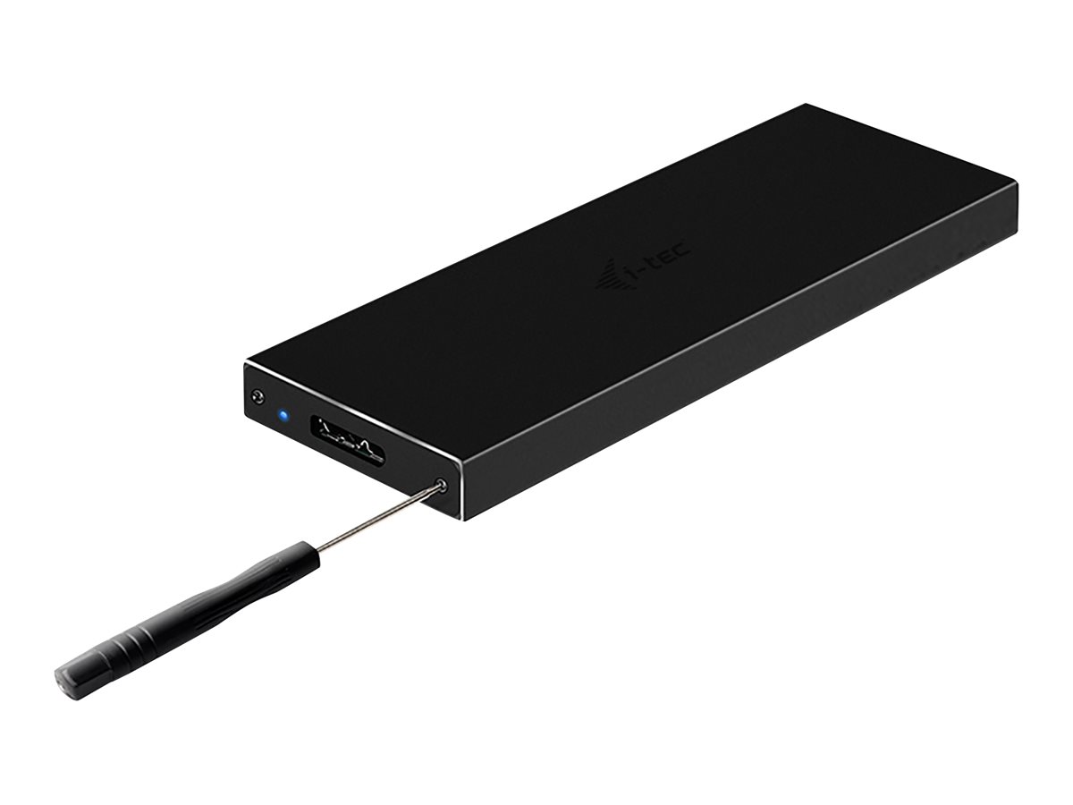 iTec MySafe USB 3.0 M.2 SSD External Case schwarz [für 2,5 (6,4cm) SATA I/II/II HDD/ SSD, Aluminium]