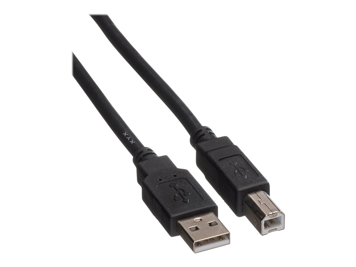 Roline - USB-Kabel - USB (M) zu USB Typ B (M) - USB 2.0 - 80 cm - Schwarz